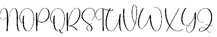 Wednesday  Magnolia Font UPPERCASE