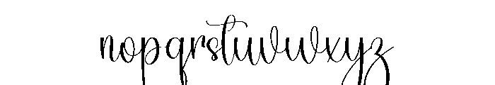 Wednesday  Magnolia Font LOWERCASE