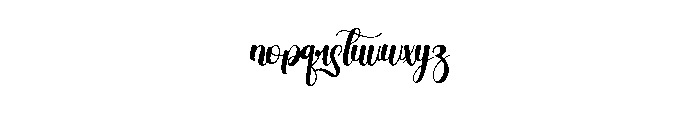 Wednesday Nirmala Font LOWERCASE