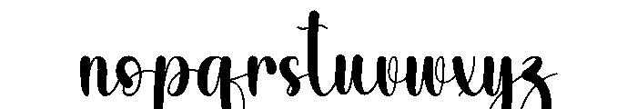 Wednesday Valentine Font LOWERCASE