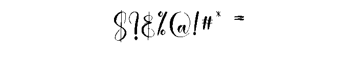Wednesday2 Font OTHER CHARS