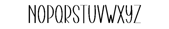 Wednesdey Font UPPERCASE