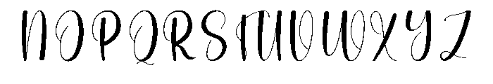 Weedingday Font UPPERCASE