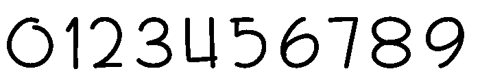 Weekday Time Font OTHER CHARS