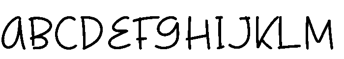 Weekday Time Font UPPERCASE