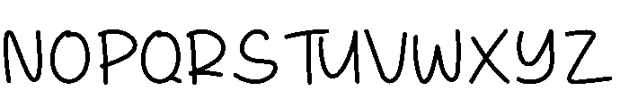Weekday Time Font UPPERCASE