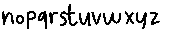 Weekday Time Font LOWERCASE