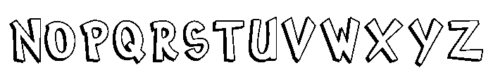 Weekend Outline Regular Font LOWERCASE