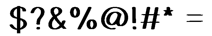 Weekend Planner Font OTHER CHARS
