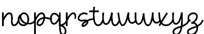 Weekend Santa Regular Font LOWERCASE
