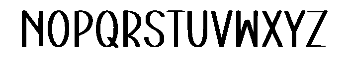 Weekly Schedule Font UPPERCASE