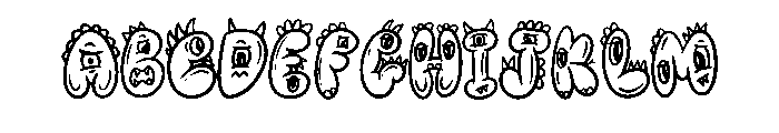 Weird Monsters By Squee Regular FONT