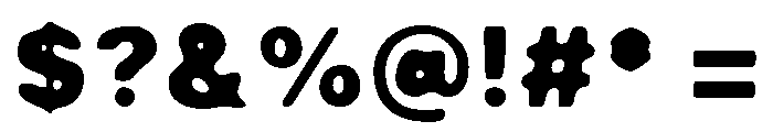 Weird Vault Rounded Font OTHER CHARS