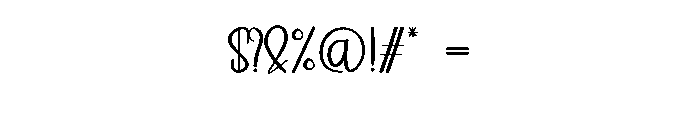 Welcome America Font OTHER CHARS