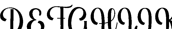 Welcome December Regular Font UPPERCASE