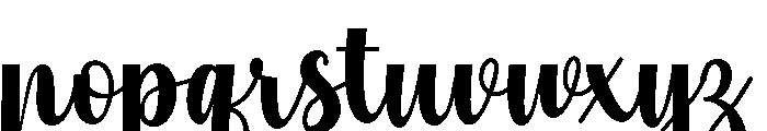 Welcome December Regular Font LOWERCASE
