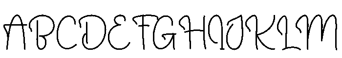 Welcome Embroidery Font UPPERCASE