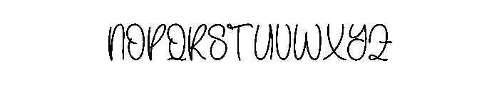 Welcome Honeymoon Font LOWERCASE