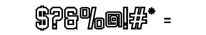 Welcome January Outline Font OTHER CHARS