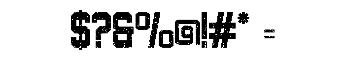 Welcome January Texture Font OTHER CHARS