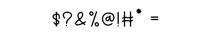 Welcome November Font OTHER CHARS