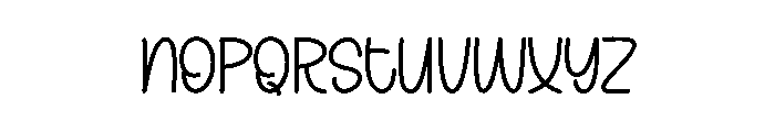 Welcome November Font LOWERCASE