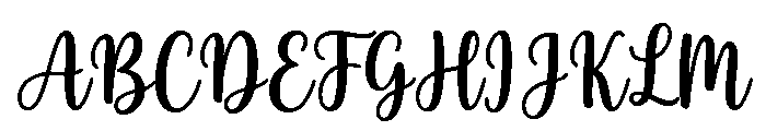 Welliy Font UPPERCASE