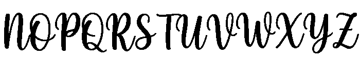 Welliy Font UPPERCASE