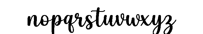 Welliy Font LOWERCASE