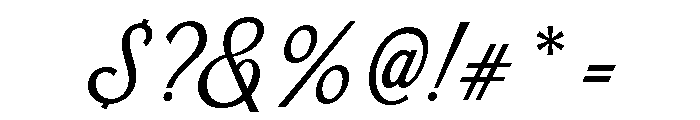 Wellsville Script Regular Font OTHER CHARS