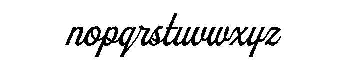 Wellsville Script Regular Font LOWERCASE