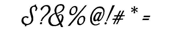 Wellsville Script Rough Font OTHER CHARS