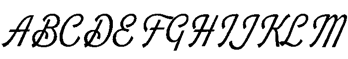 Wellsville Script Rough Font UPPERCASE