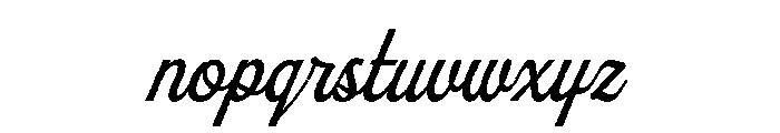 Wellsville Script Rough Font LOWERCASE