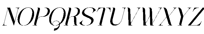 Welp Clair Italic Font UPPERCASE
