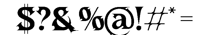 Welttorn Regular Font OTHER CHARS