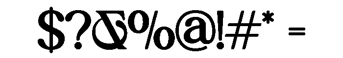 Wen Romun Regular Font OTHER CHARS