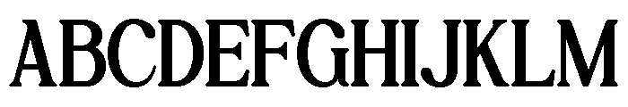 Wen Romun Regular Font UPPERCASE