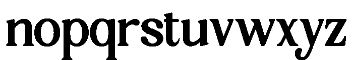 Wen Romun Regular Font LOWERCASE