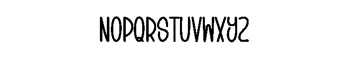 Wensokia Font LOWERCASE