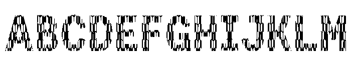 Weser Regular Font UPPERCASE