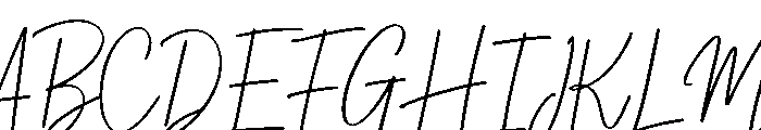 Wesley Signature Font UPPERCASE