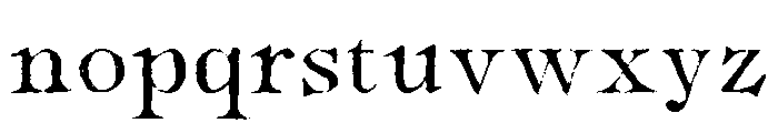 West Postage Regular Font LOWERCASE