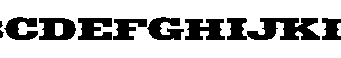 West Wanted Font UPPERCASE