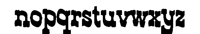 Westbound Font LOWERCASE