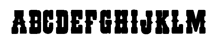 Western Black Regular Font UPPERCASE
