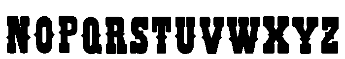 Western Black Regular Font UPPERCASE