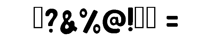 Western Block Regular Font OTHER CHARS