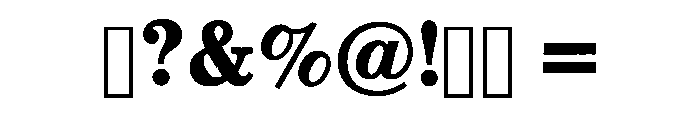 Western Brother Regular Font OTHER CHARS