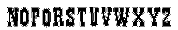Western College Regular Font LOWERCASE